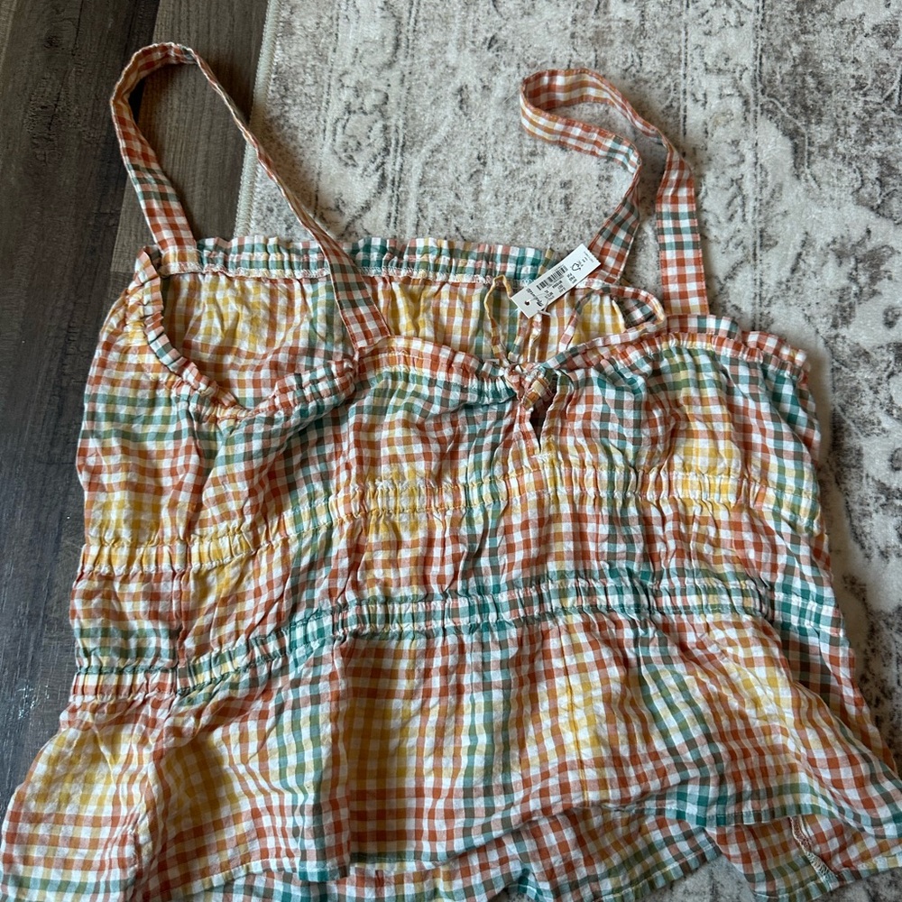 Madewell Multicolor Plaid Tank Top - Picture 2 of 4